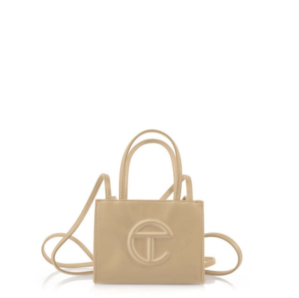 Like New Small Telfar Cream Shopping Bag